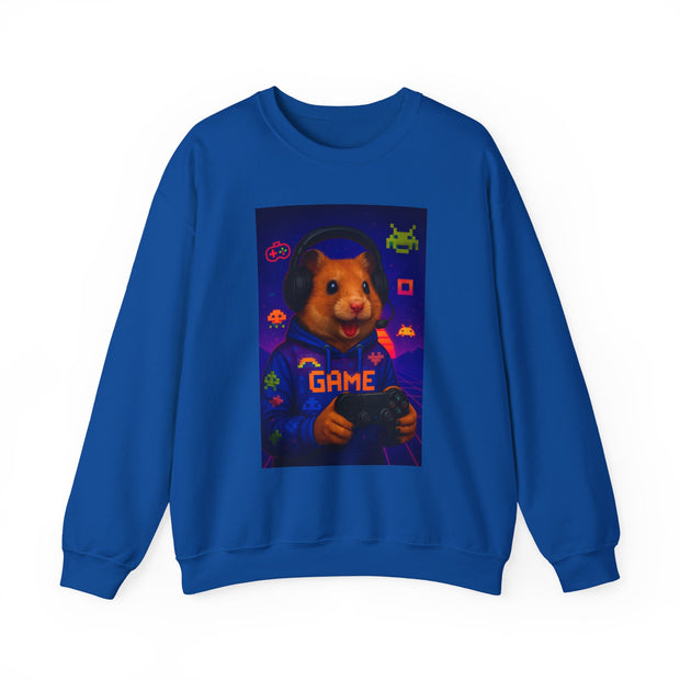Gamer Guinea Pig Sweatshirt, Cute Animal Gift, Fun Video Game Apparel, Casual Wear, Unisex Crewneck
