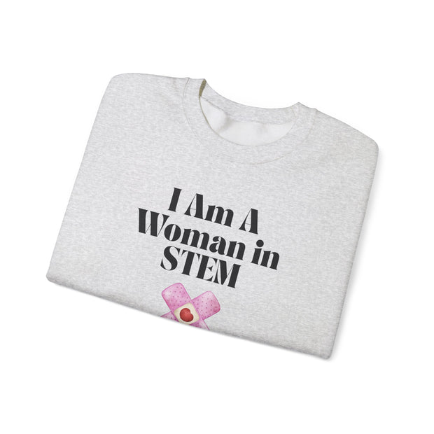'I Am A Woman In STEM' Nurse Unisex Crewneck Sweatshirt