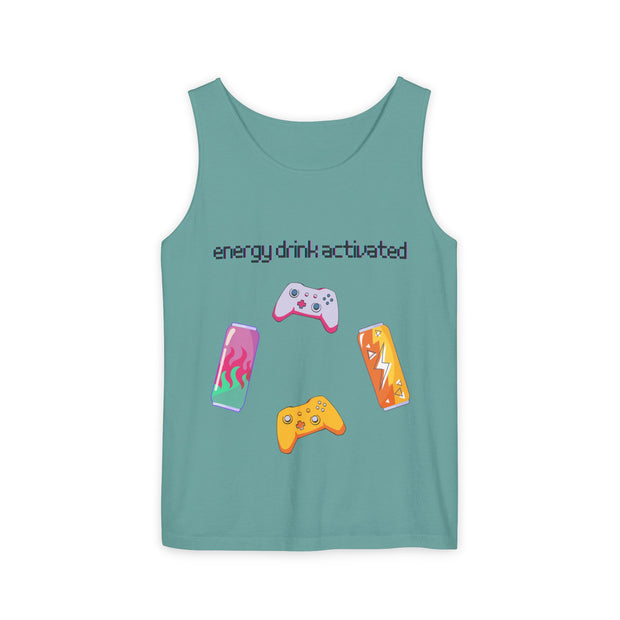 'Energy Drink Activated' Gamer Unisex Tank Top