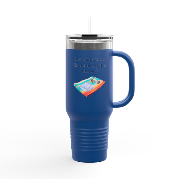 'Just One More Chapter (On The Beach)' Insulated Travel Mug, 40oz