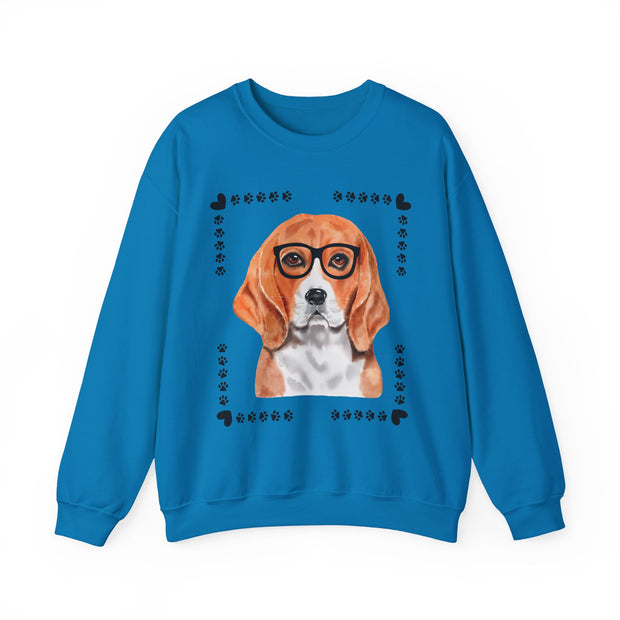 Geeky Good Beagle Unisex Crewneck Sweatshirt