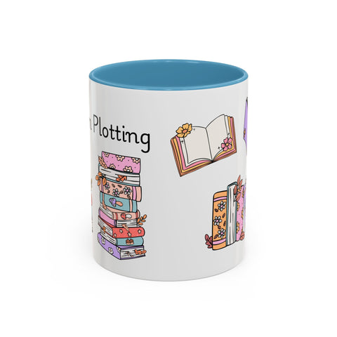 'Shhh...I'm Plotting' Accent Coffee Mug
