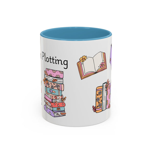 'Shhh...I'm Plotting' Accent Coffee Mug