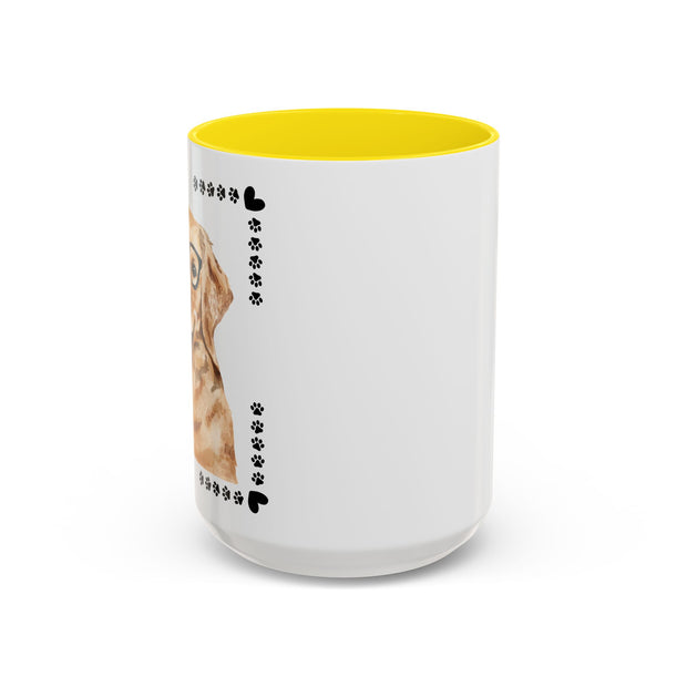 Geeky Good Golden Retriever Accent Coffee Mug