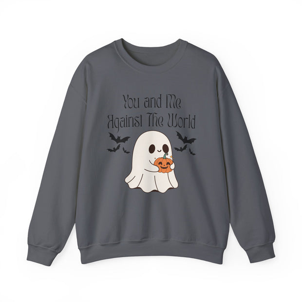 'You and Me Against The World' Unisex Crewneck Sweatshirt