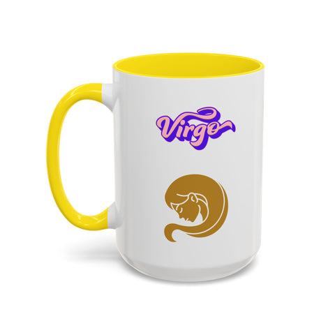 'Virgo' Zodiac Accent Coffee Mug