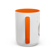Astronaut Flying To The Moon Accent Coffee Mug