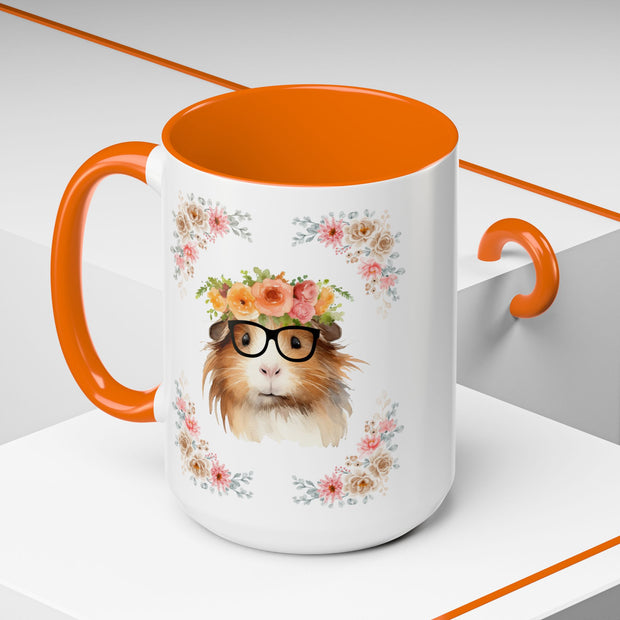 Geeky Goddess Guinea Pig Accent Coffee Mug
