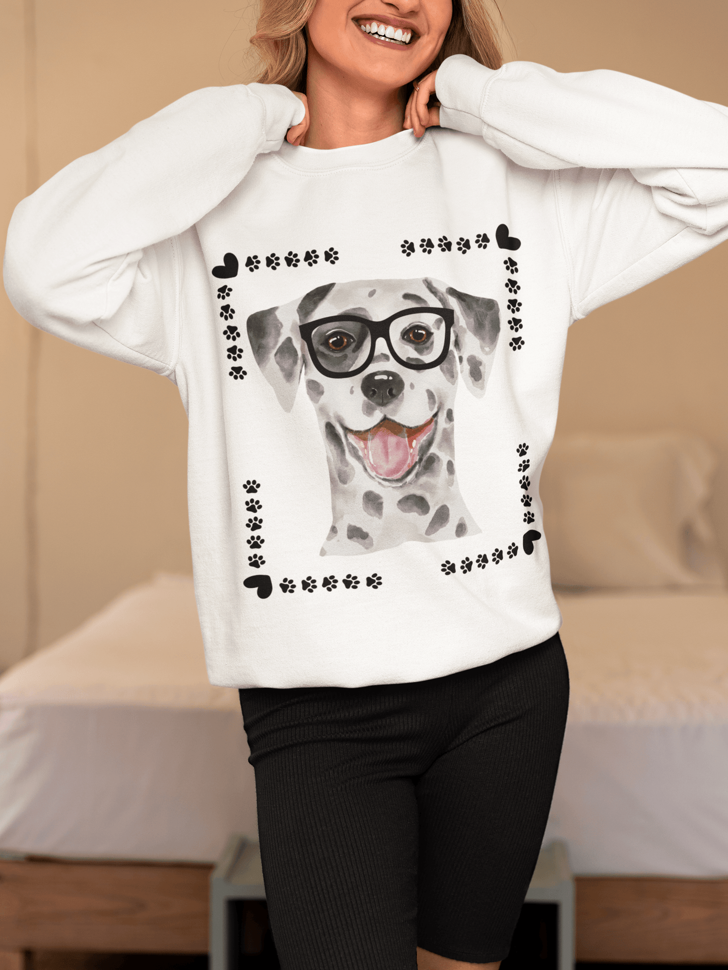 Geeky Good Dalmatian Unisex Crewneck Sweatshirt