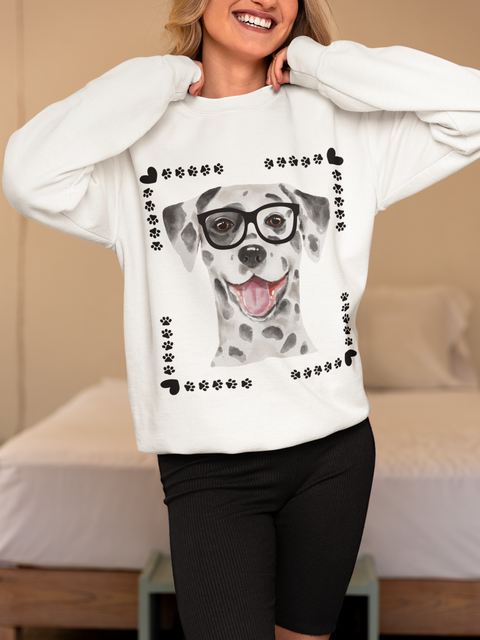 Geeky Good Dalmatian Unisex Crewneck Sweatshirt