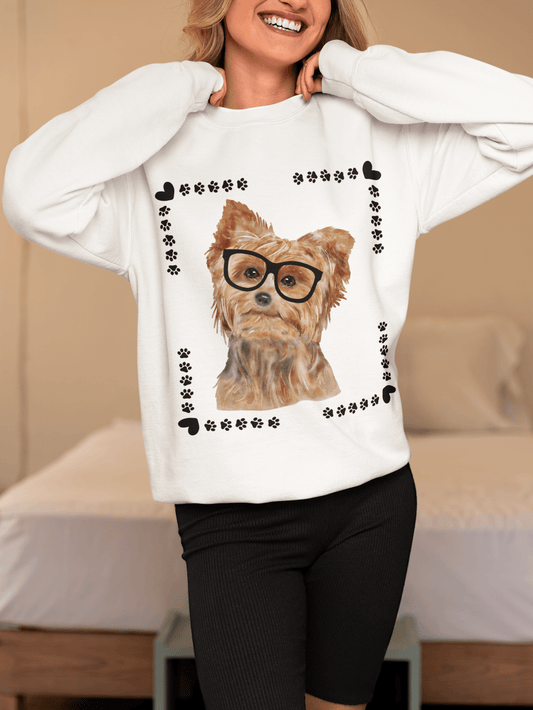 Geeky Good Yorkie Crewneck Sweatshirt