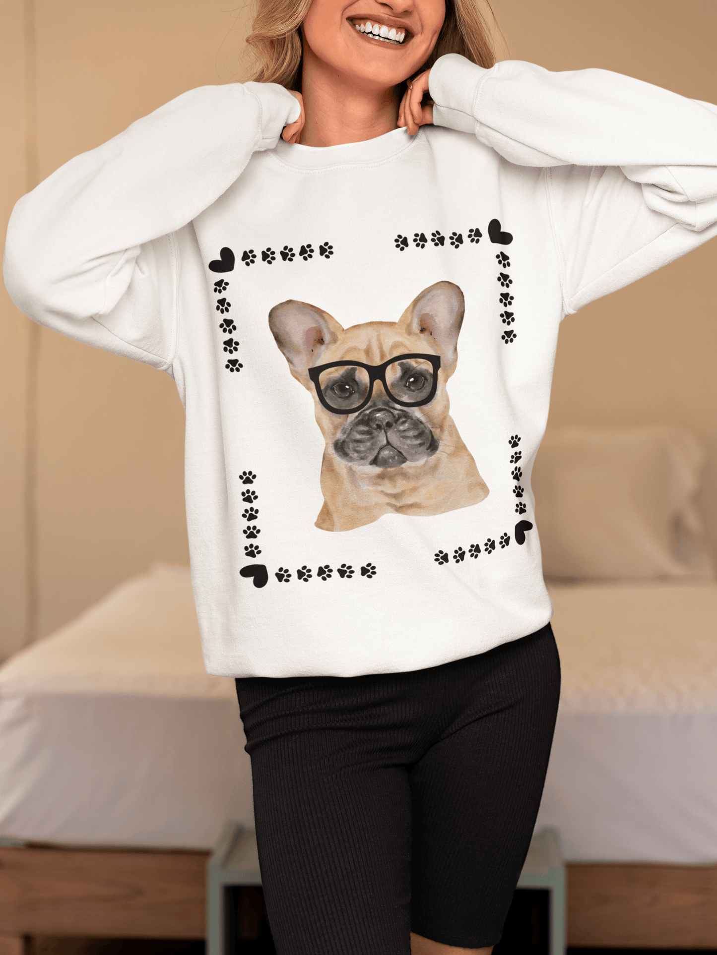 Geeky Good French Bulldog Unisex Sweatshirt