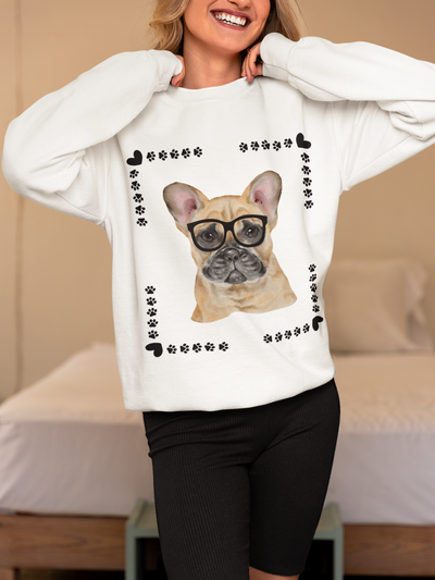 Geeky Good French Bulldog Unisex Sweatshirt
