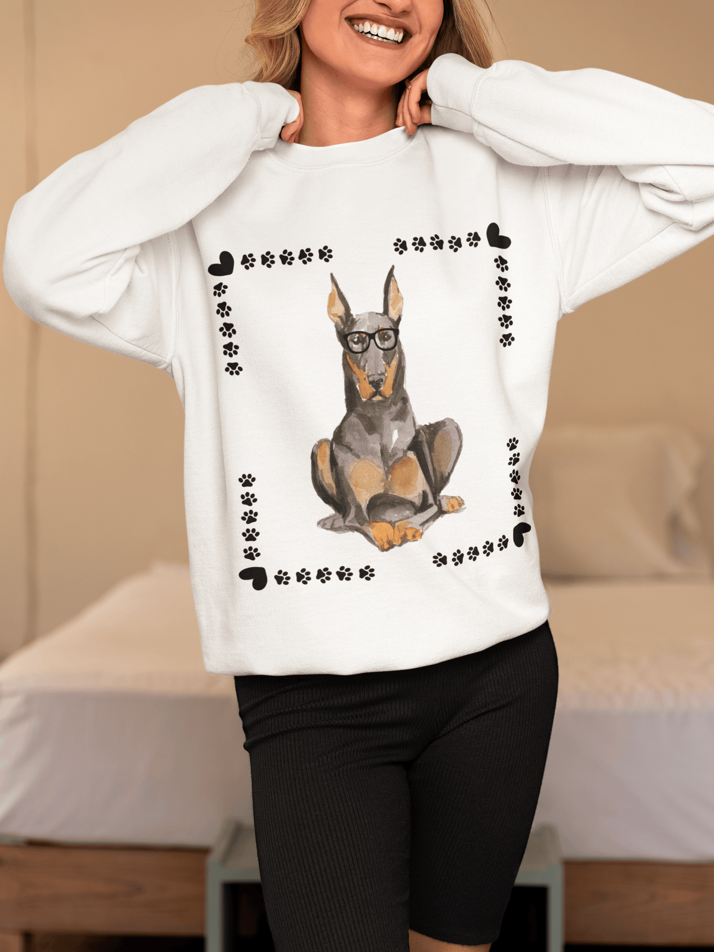 Geeky Good Doberman Unisex Crewneck Sweatshirt