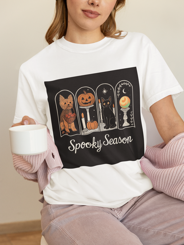 Spooky Season Yorkie Unisex T-Shirt
