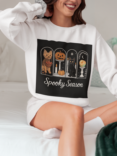Spooky Season Yorkie Crewneck Sweatshirt