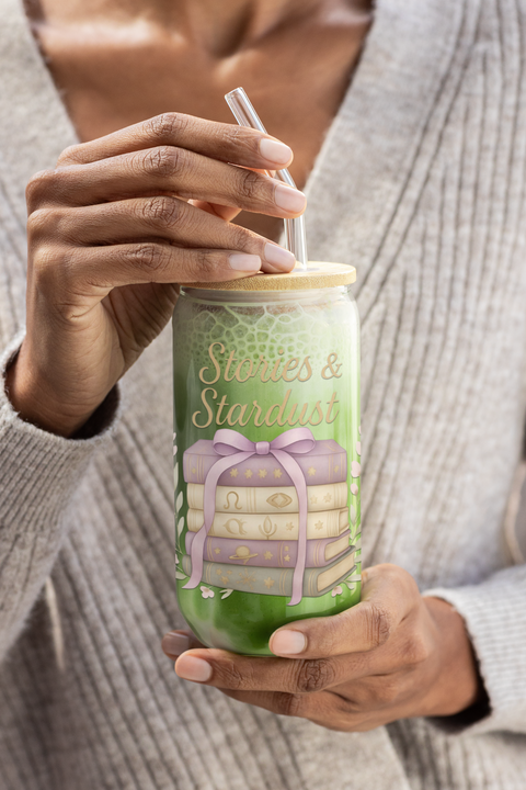 'Stories & Stardust' Sipper Glass