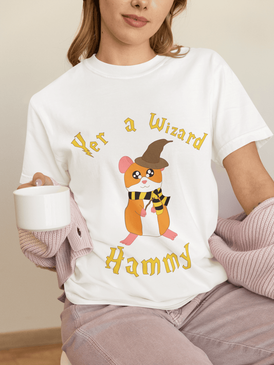 Yet a Wizard Hammy T-Shirt | Cute Hamster Wizard Illustration