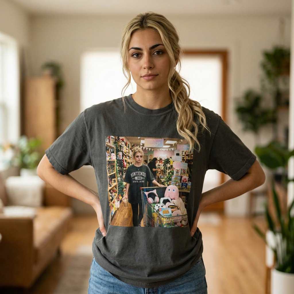 Unwell But Gaming Shirt | Gamer Girl Tee, Cozy Gaming Shirt, Video Game Lover Gift, Caffeine & Side Quests Aesthetic, Oversized Graphic Tee
