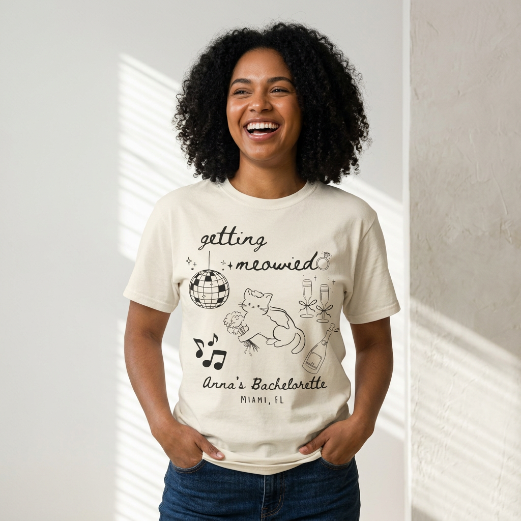 Getting Meowied Bachelorette Shirt Cat Bachelorette Shirt Cat Themed Bach Party Shirts Cat Lovers Wedding Shirts Cat Bridal Party Tees