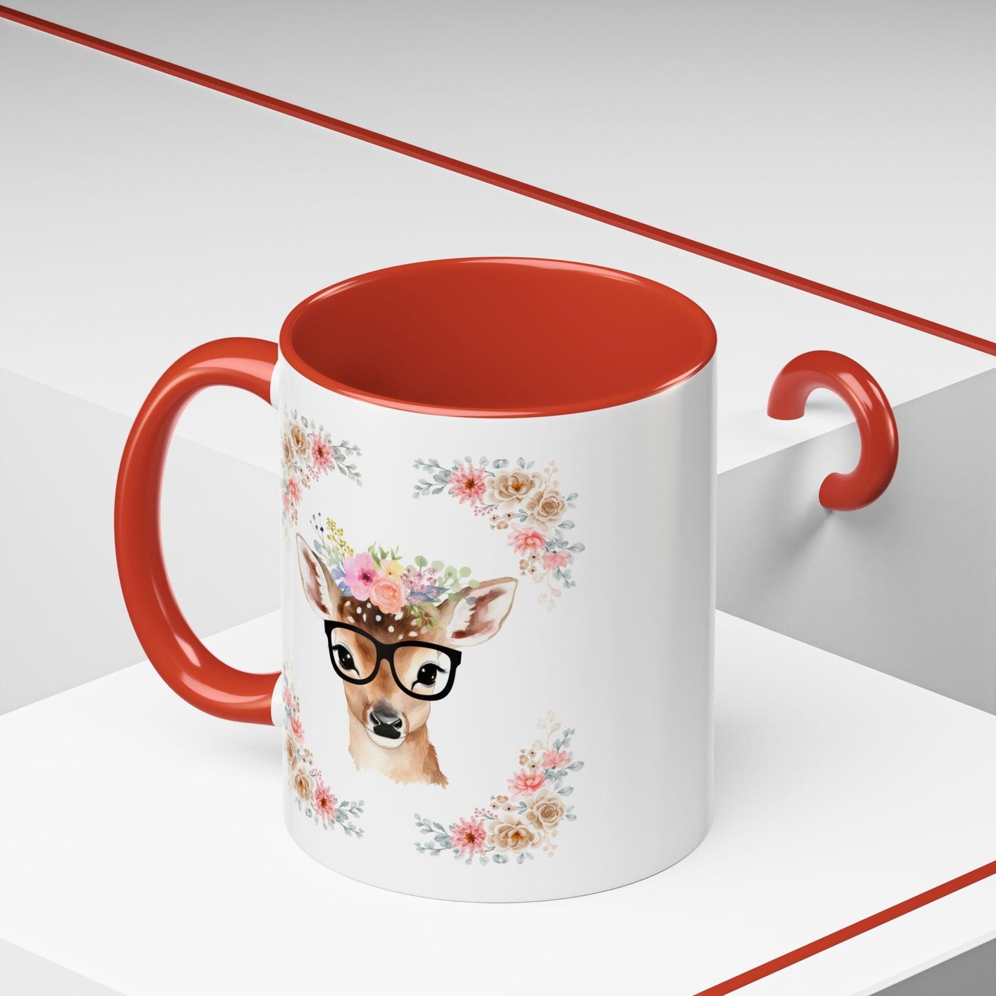 Geeky Goddess Deer Accent Coffee Mug
