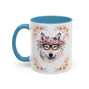 Geeky Goddess Wolf Accent Coffee Mug