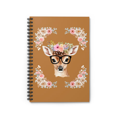 Geeky Goddess Deer Spiral Notebook