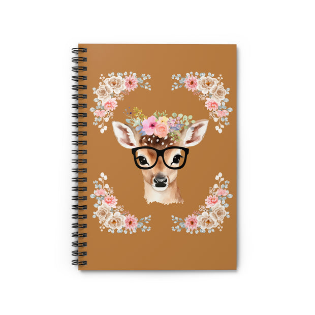 Geeky Goddess Deer Spiral Notebook