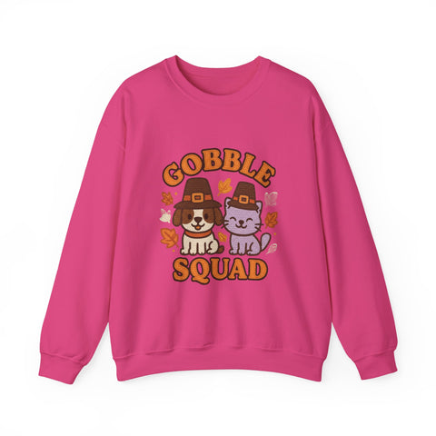 Gobble Squad Sweatshirt | Cozy Fall Apparel, Thanksgiving Gift, Unisex Crewneck, Cute Animal Design, Holiday Fashion