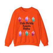 'This Bride Needs Boba' Unisex Crewneck Sweatshirt