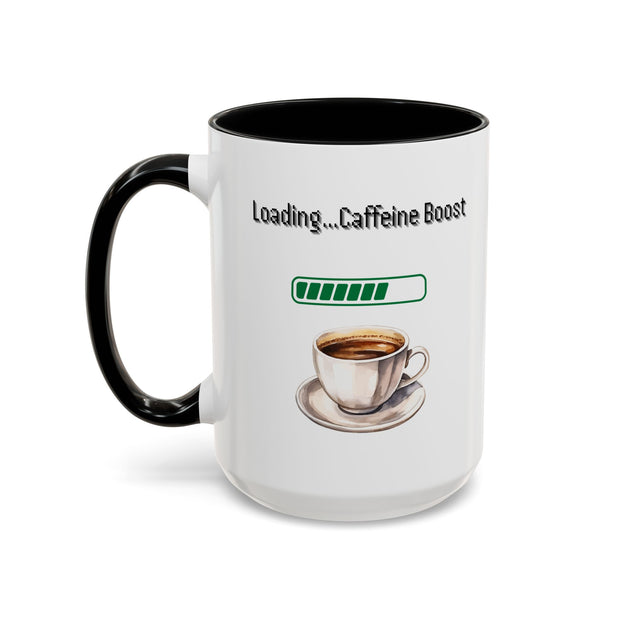 'Loading...Caffeine Boost' Accent Coffee Mug