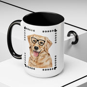 Geeky Good Golden Retriever Accent Coffee Mug