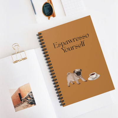 'Espawresso Yourself' Pug Spiral Notebook