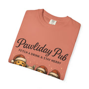 Pawdility Pub Holiday T-Shirt, Dog Lover Gift, Festive Pet Apparel, Cute Animal Tee, Merry Christmas Shirt, Pet-Themed Tee