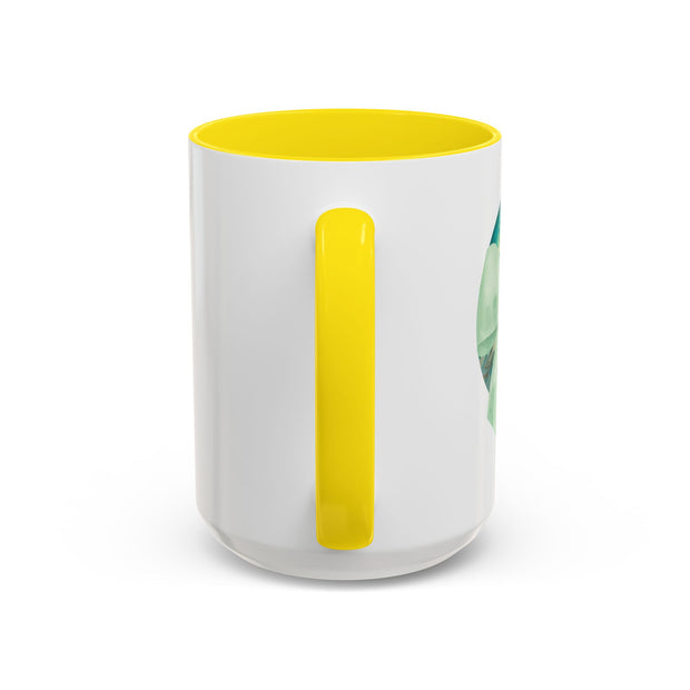 Green Planet Wrapped In A Bow Accent Coffee Mug