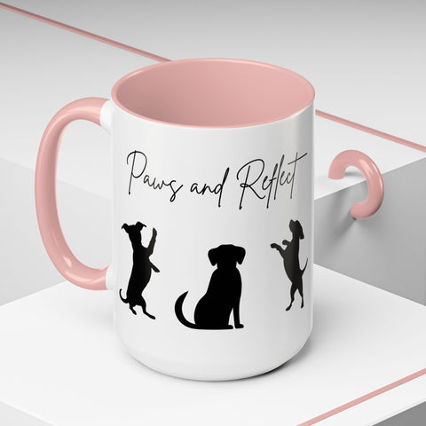 'Paws and Reflect' Dogs Accent Coffee Mug