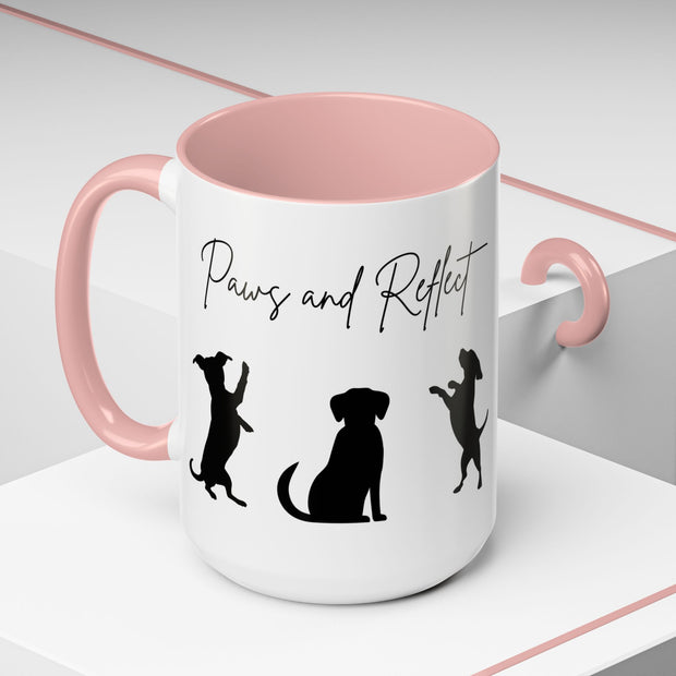 'Paws and Reflect' Dogs Accent Coffee Mug