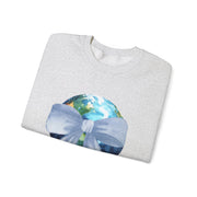 Earth Wrapped In A Bow Unisex Crewneck Sweatshirt