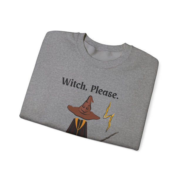 'Witch, Please. Too Much Magical To Handle' Wizard Unisex Crewneck Sweatshirt