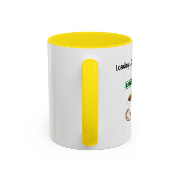 'Loading...Caffeine Boost' Accent Coffee Mug