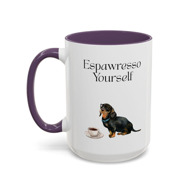 'Espawresso Yourself' Dachshund Accent Coffee Mug