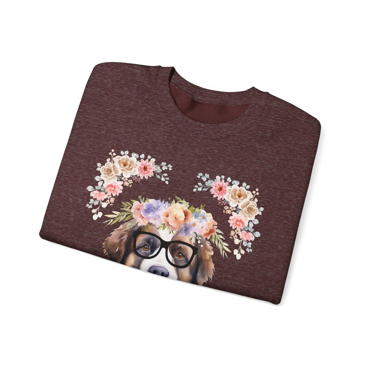 Geeky Goddess Saint Bernard Unisex Crewneck Sweatshirt