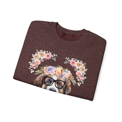 Geeky Goddess Saint Bernard Unisex Crewneck Sweatshirt