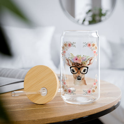 Geeky Goddess Deer Sipper Glass