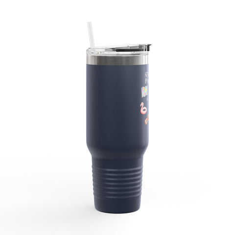'Side Quest: Pool Party' Insulated Travel Mug, 40oz