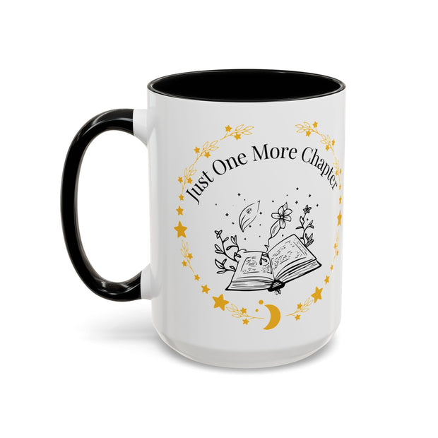 'Just One More Chapter' Accent Coffee Mug