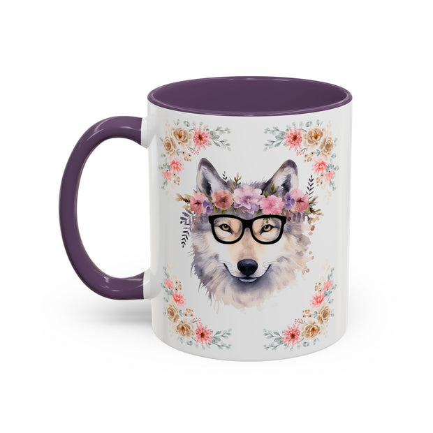 Geeky Goddess Wolf Accent Coffee Mug