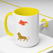 'Leo' Zodiac Accent Coffee Mug