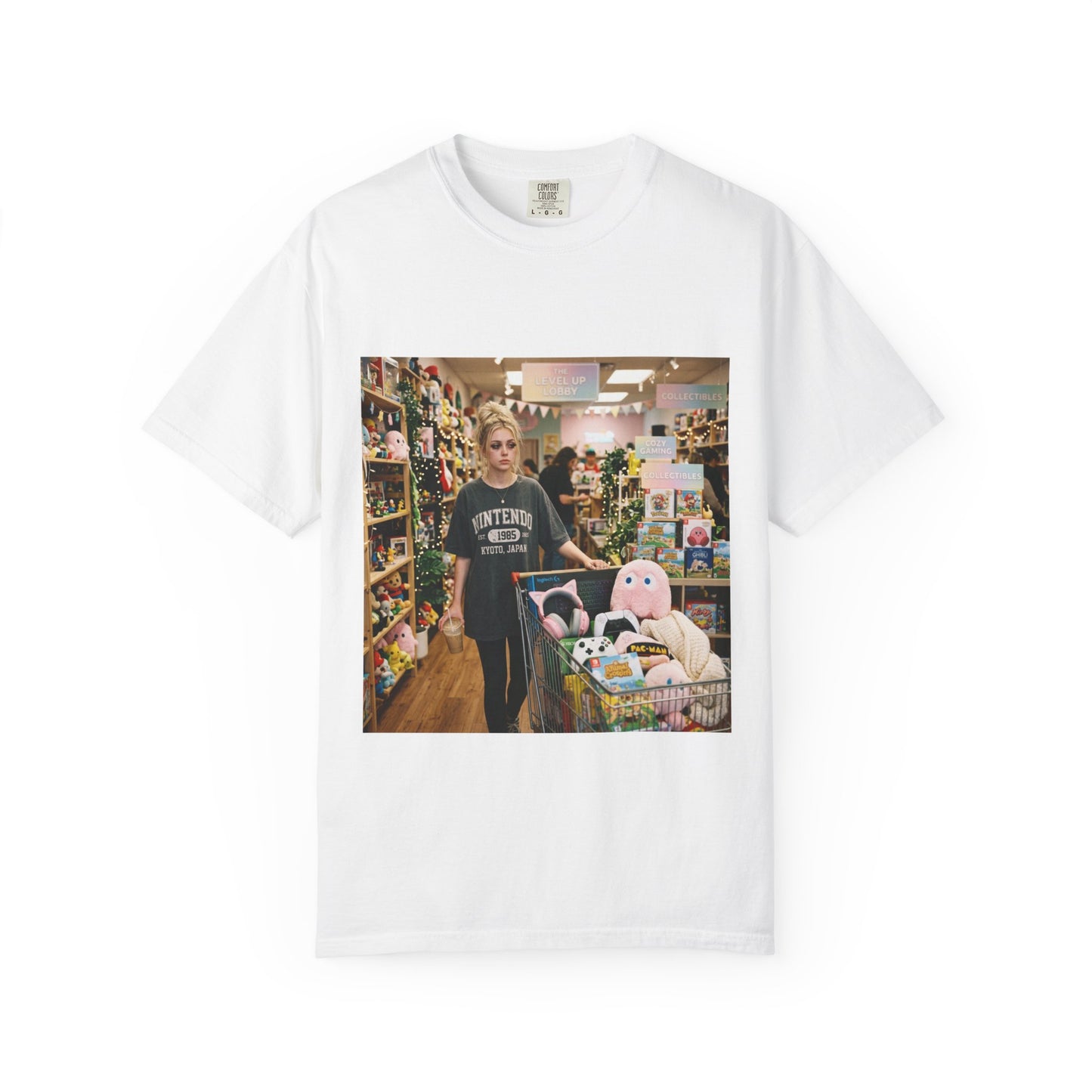 Unwell But Gaming Shirt | Gamer Girl Tee, Cozy Gaming Shirt, Video Game Lover Gift, Caffeine & Side Quests Aesthetic, Oversized Graphic Tee