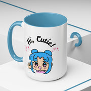 'Hi Cutie' Accent Coffee Mug